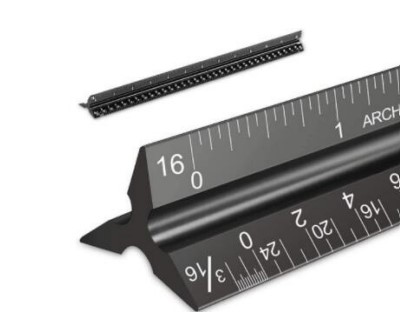 Standard Stainless Steel Metal Long Ruler with CM & Inch (15cm/ 6 inch,  30cm/12 inch, 60cm/24 inch, 100cm/1 Meter/40 inch) [For Drawing, Drafting]